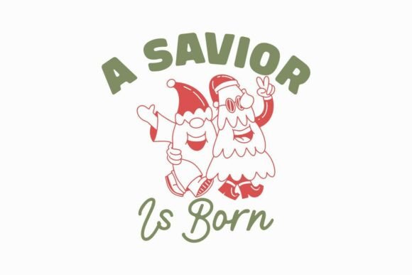 A Savior is Born Jesus Christmas T-Shirt Graphics