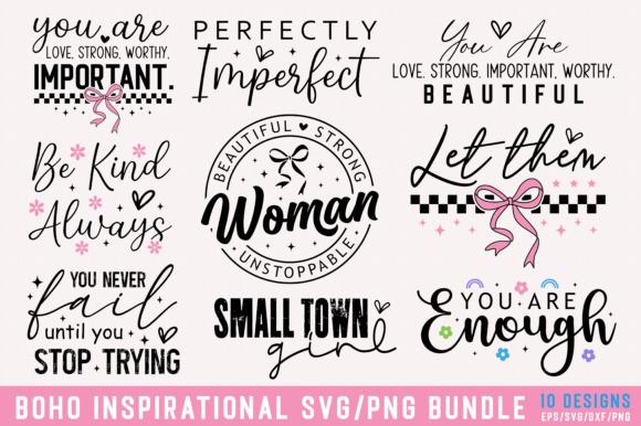 Boho Inspirational Graphics & T-Shirt Designs Review