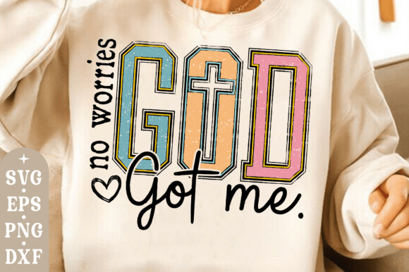 Christian Png, No Worries God Got Me Svg: A Thoughtful Design for Faith-Inspired Branding
