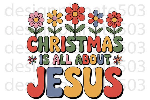 Jesus Christmas Png Graphics for T-Shirt Designs