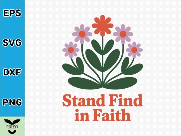 Stand Firm in Faith Christian T-Shirt Graphics